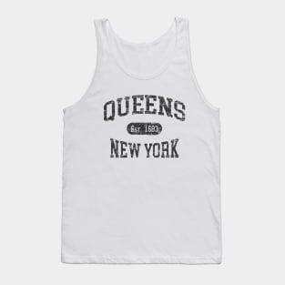 Queens NY Vintage Distressed Retro Print Tank Top